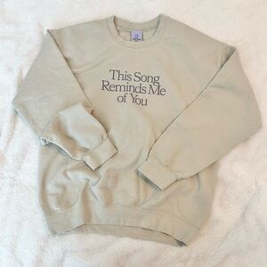 Lonely Ghost Crewneck Sweatshirt This Song Reminds Me Of You M Medium